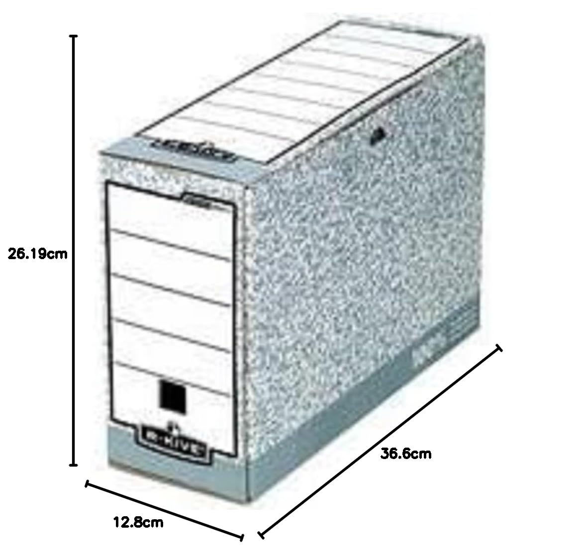 bankers-box-system-folio-archivschachtel-120mm-grau-10er-pack image 2
