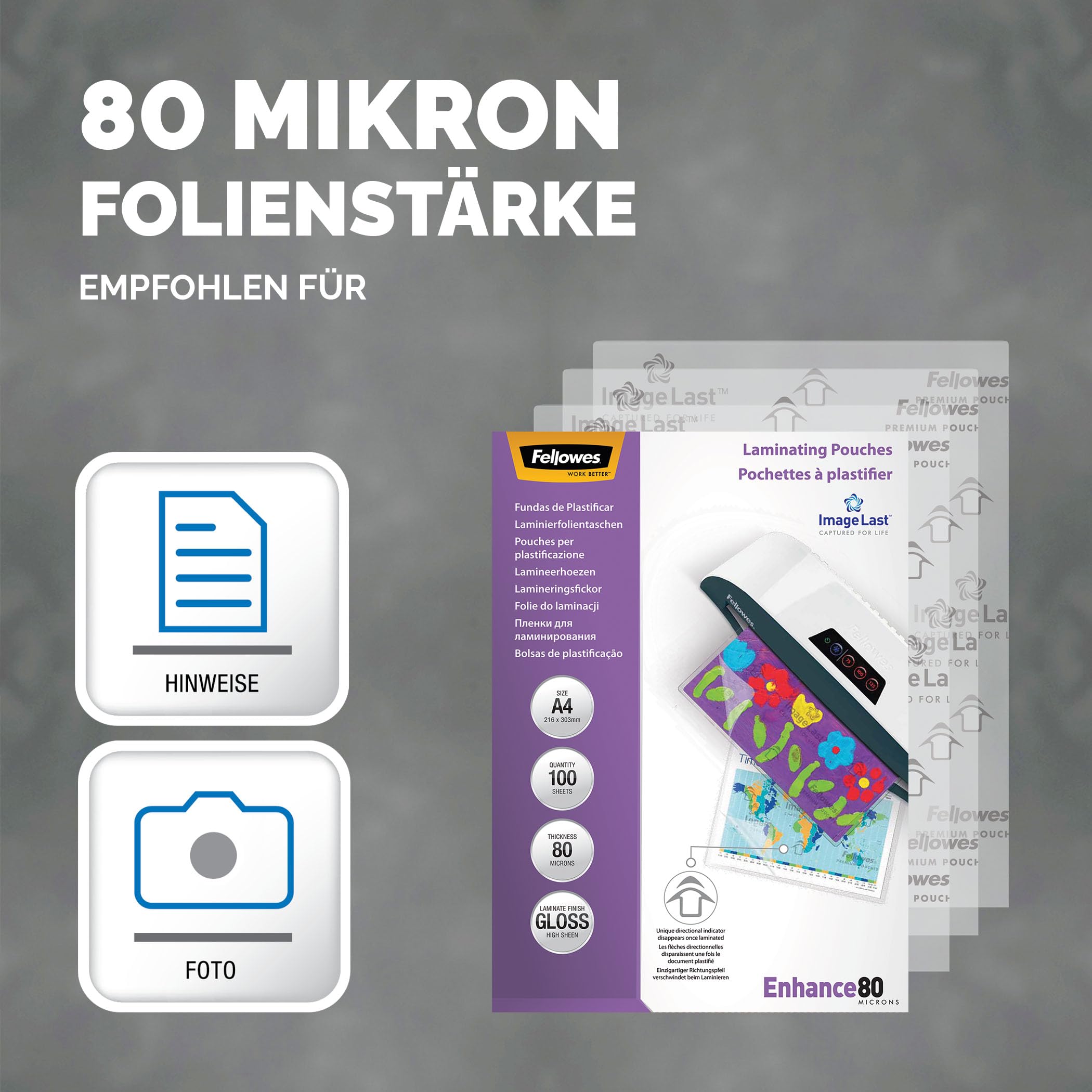 fellowes-imagelast-laminierfolien-a4-80-mikron-gl-nzend-100-st-ck image 3