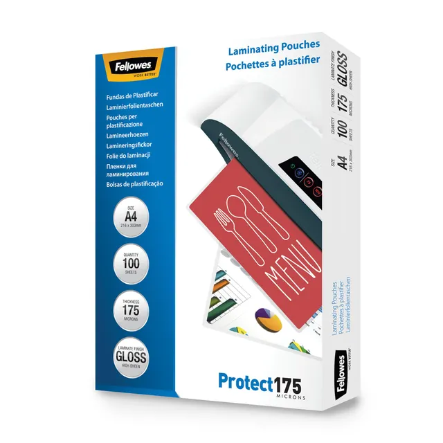 fellowes-imagelast-laminierfolien-a4-175-micron-gl-nzend-100-stk image 1