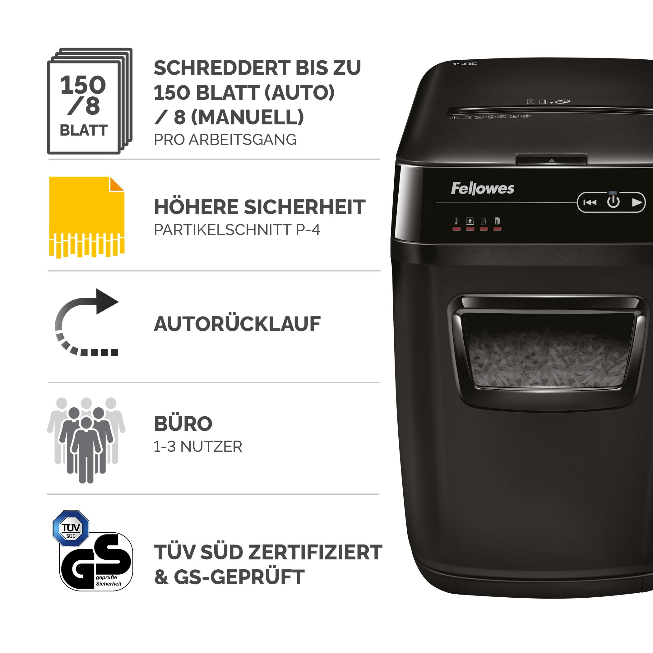 fellowes-automax-150c-aktenvernichter-p-4-150-blatt-auto image 2