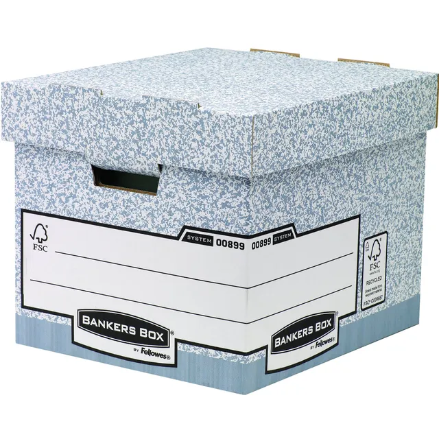 fellowes-bankers-box-system-archivbox-grau-10er-pack-a4-robust image 1
