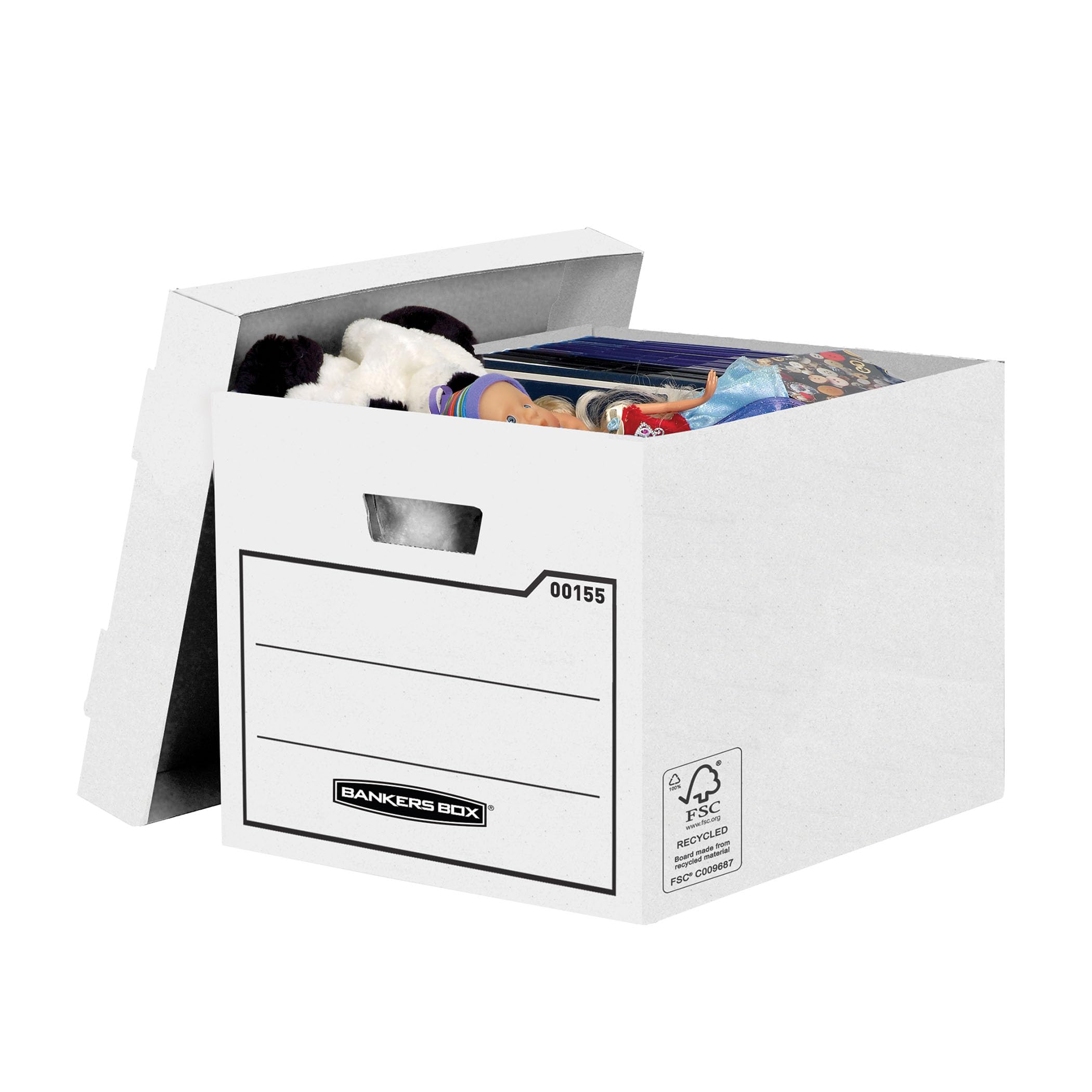 bankers-box-system-archivbox-mit-deckel-wei-10er-recycelt image 1