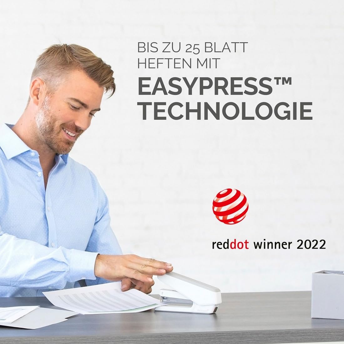 fellowes-lx850-easy-press-tacker-wei-25-blatt-vollstreifen image 2