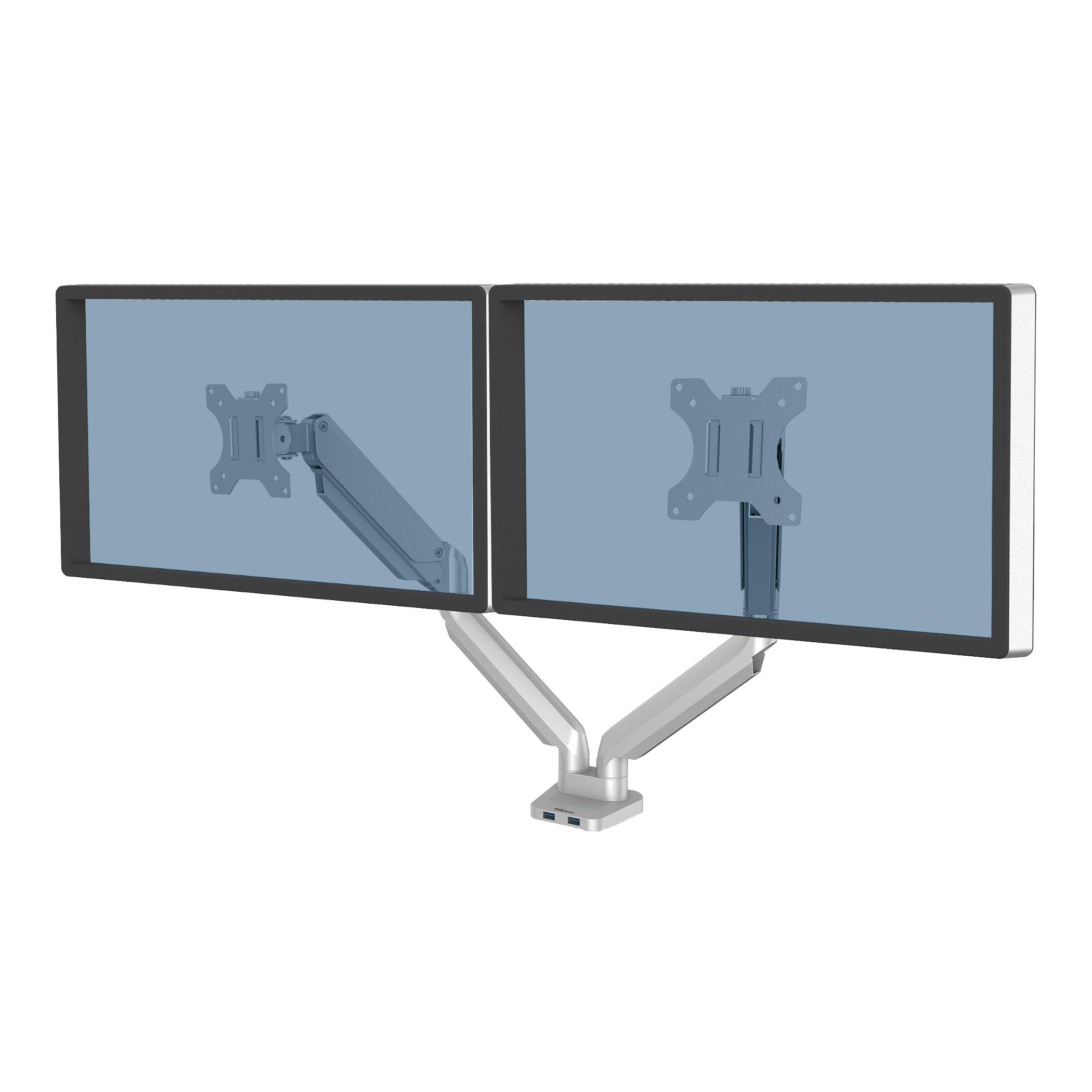 fellowes-platinum-monitorarm-2-monitore-silber-32-zoll image 1