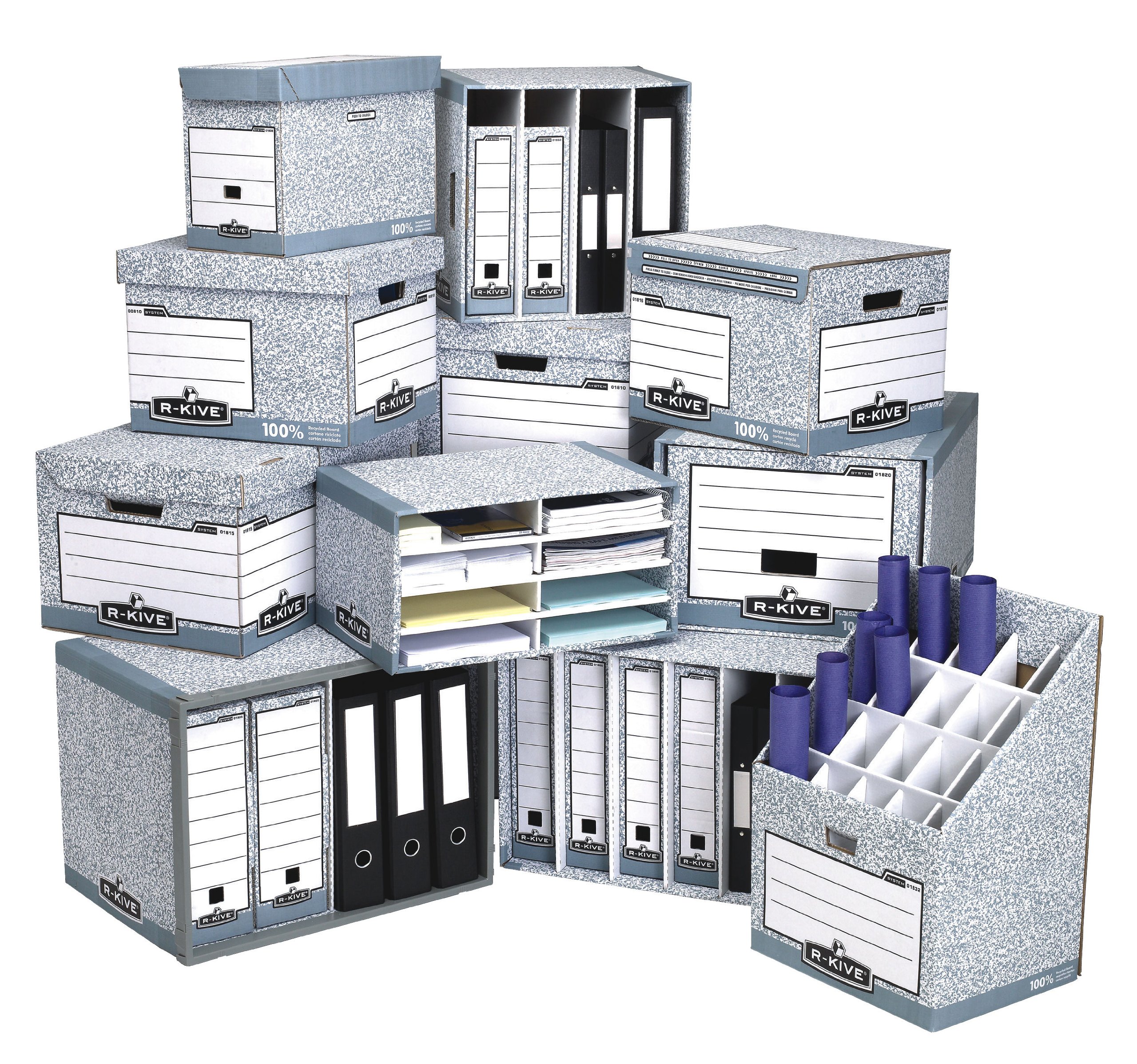 bankers-box-system-schubladenarchiv-folio-grau-5-st-ck image 3