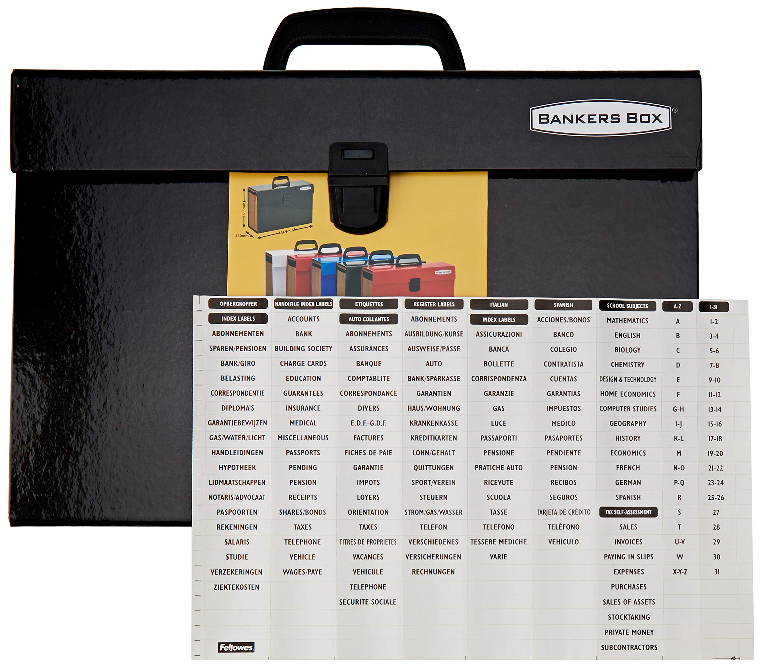 bankers-box-handifile-f-chermappe-a4-schwarz-19-f-cher image 4
