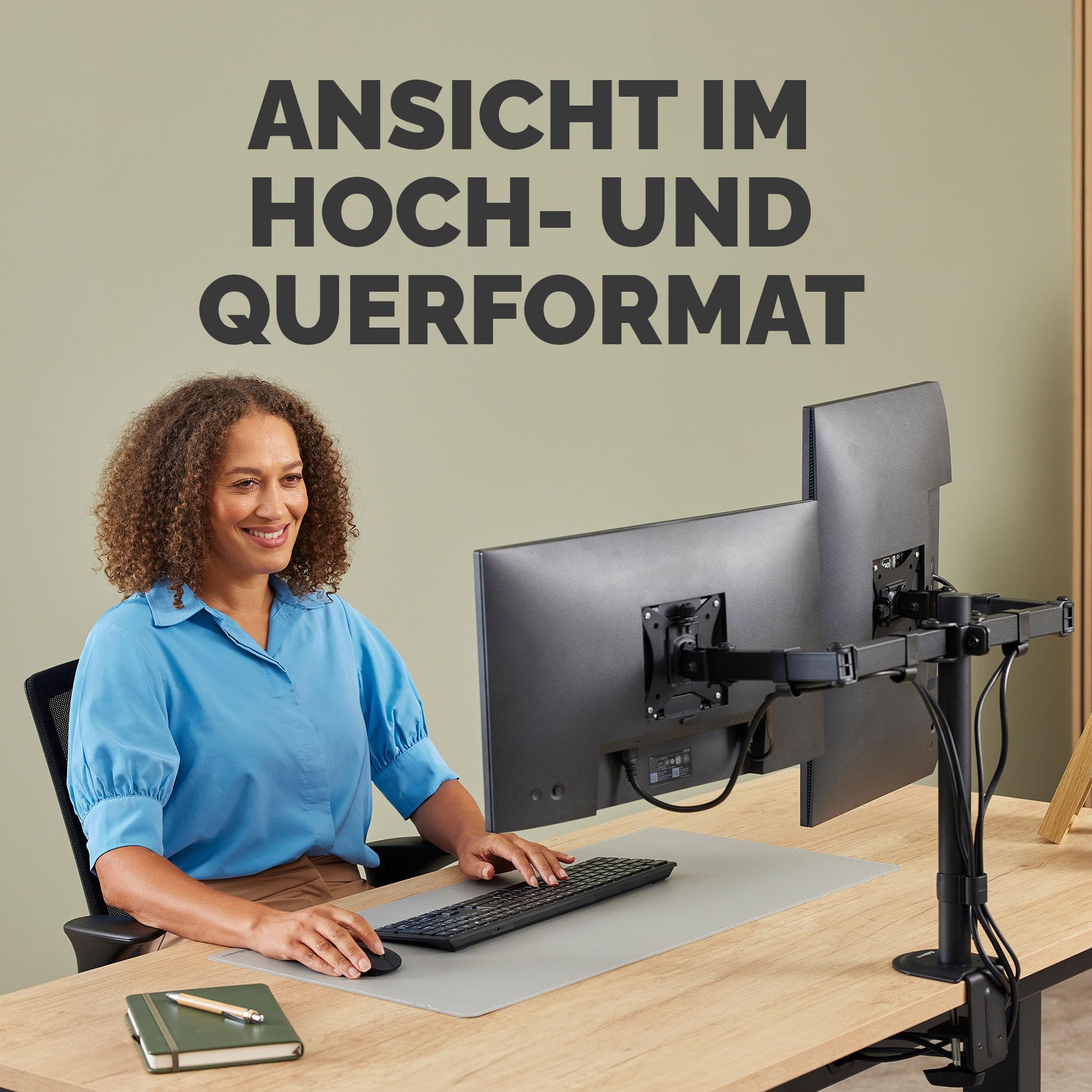 fellowes-everyday-doppel-monitorarm-32-zoll-vesa-halterung image 4
