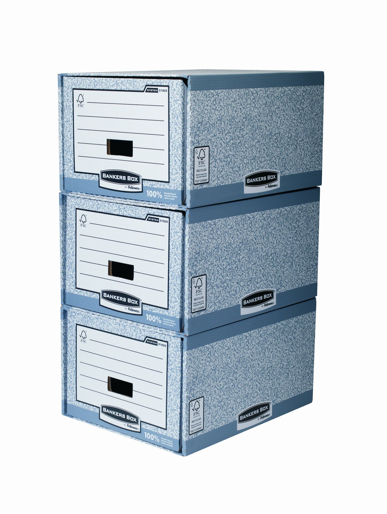 bankers-box-system-schubladenarchiv-folio-grau-5-st-ck image 2