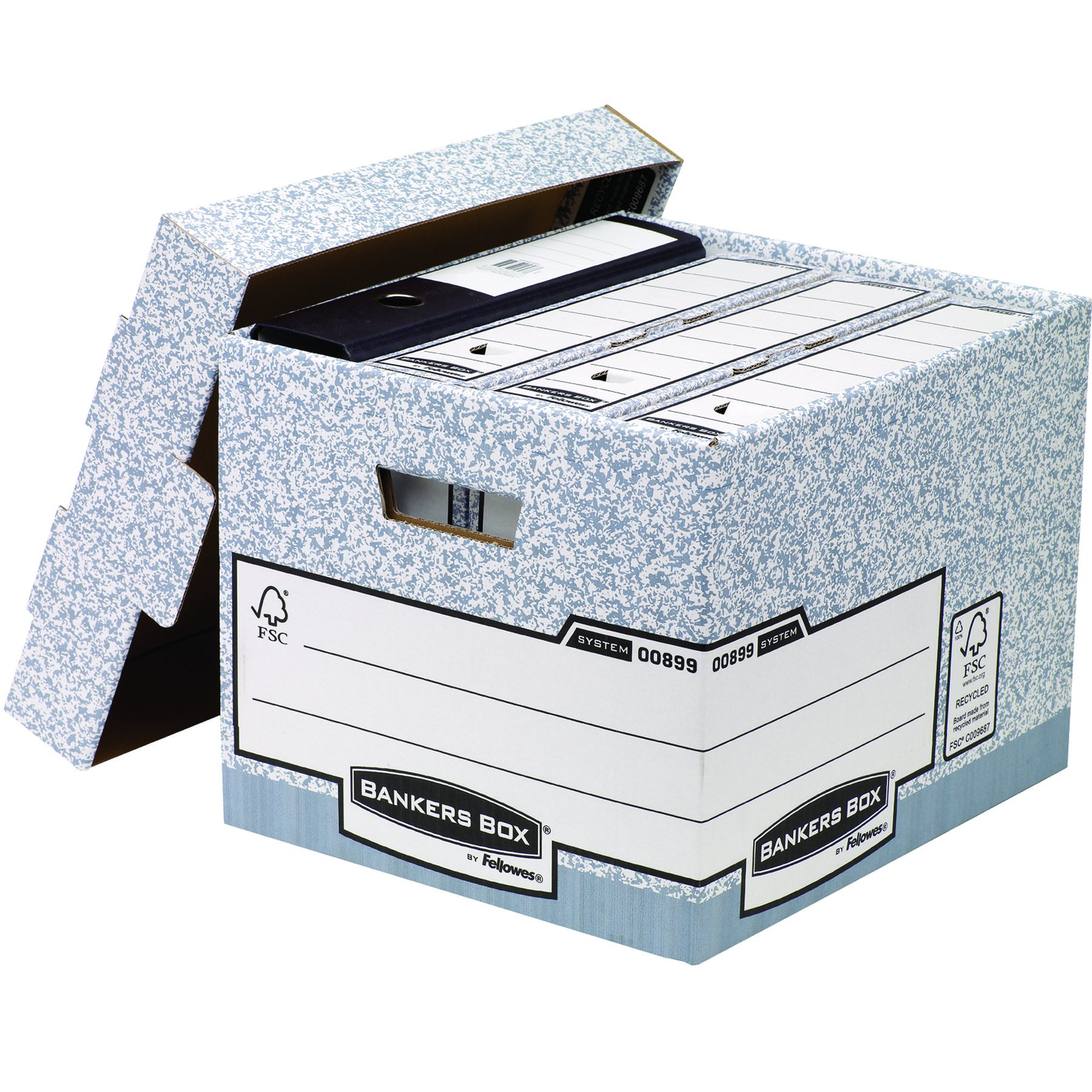 fellowes-bankers-box-system-archivbox-grau-10er-pack-a4-robust image 3