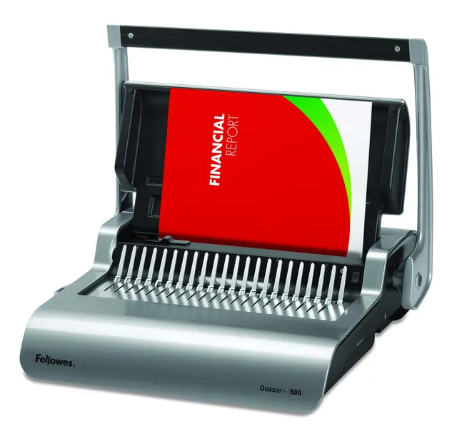 fellowes-quasar-500-plastikbindeger-t-22-blatt-anthrazit image 1