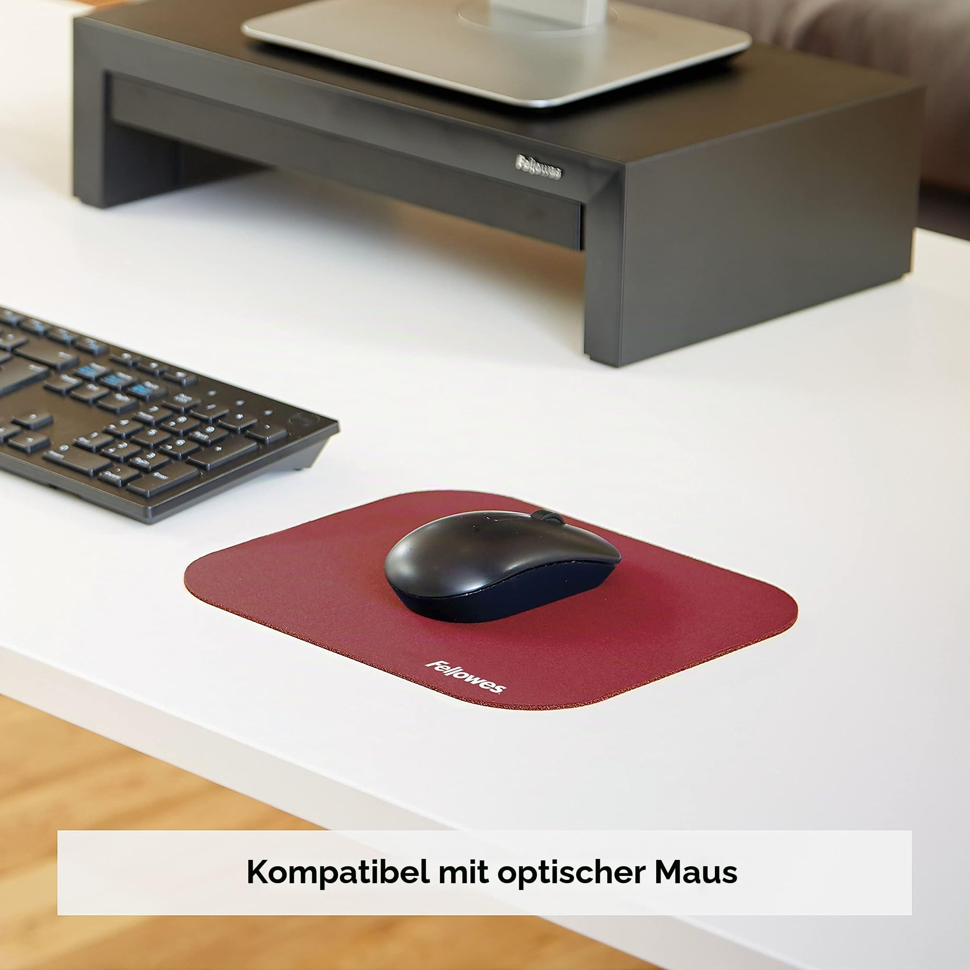 fellowes-standard-mauspad-rechteckig-polyester-rot image 6