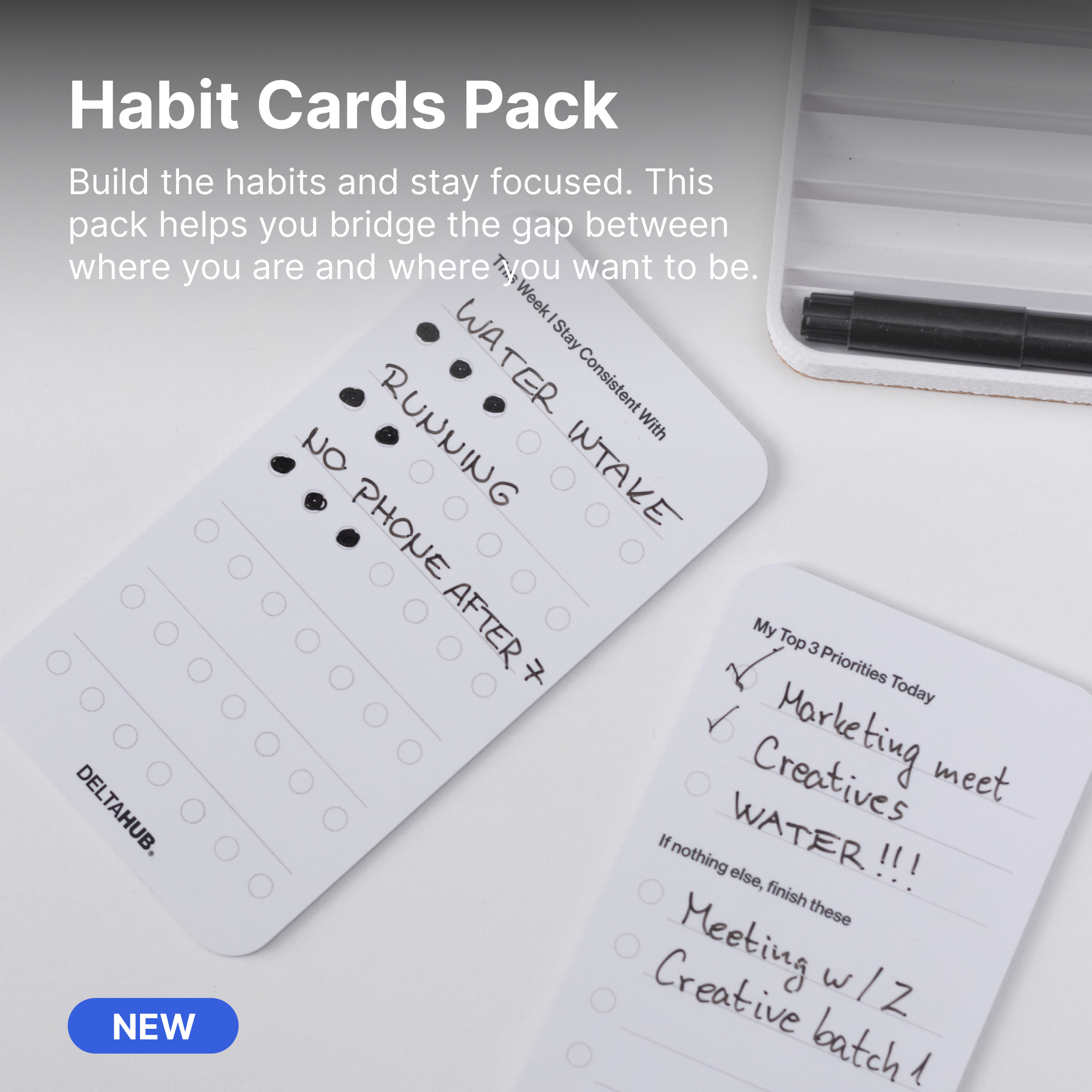 deltahub-to-do-list-to-do-cards-set-planer-blank-2er-set-pvc image 2